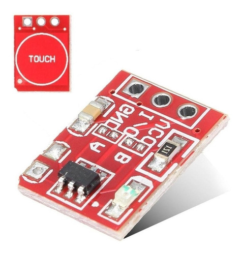 Imagen 1 de 5 de Pulsador Interruptor Capacitivo Tactil Ttp223b Arduino