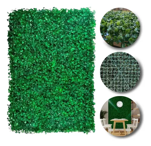 12 Placas De Grama Artificial 40x60 Cm Buxinho Muro Inglês Verde Grama Artificial Muro Inglês Jardim Vertical Placa De Decoração
