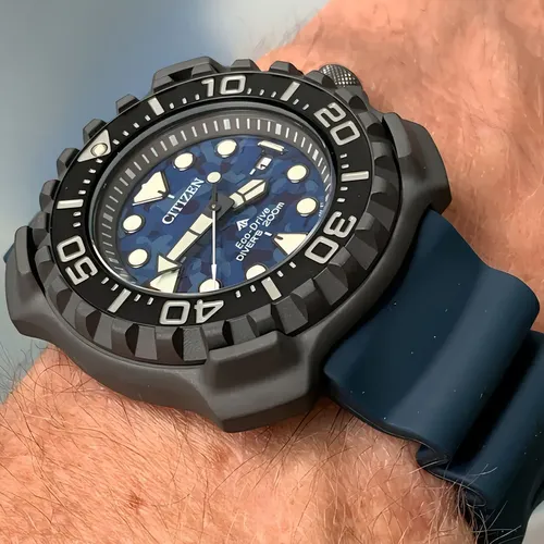 Relógio Citizen Bn0227-09l Eco-drive Diver´s Azul Tz31641f Bisel Relógio Citizen Bn0227-09l Eco-drive Diver´s Azul Tz31641f Bisel