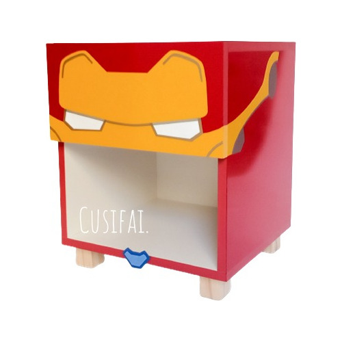 Mesa De Luz Iron Man  Infantil Superheroes Personajes Marvel