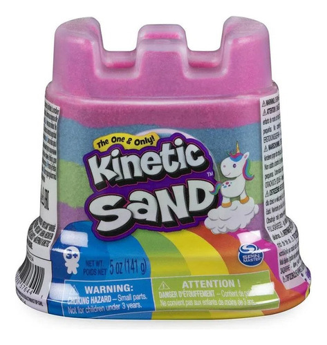 Kinetic Sand Contenedor Arcoiris Arena Kinetica Rosa 141 Gr 