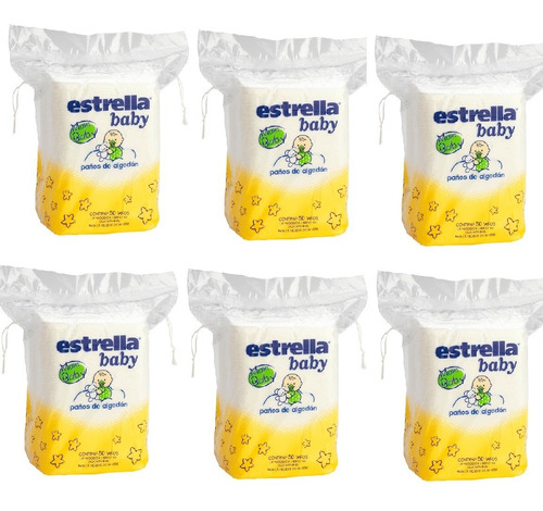 Estrella Baby Paños De Algodón X40 Unidades 6 Paq