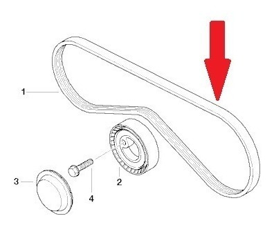 Correia Do Ar Condicionado Bmw 318i 1993 A 2000 Original