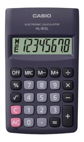 Calculadora De Bolsillo 8 Dígitos Negro Casio