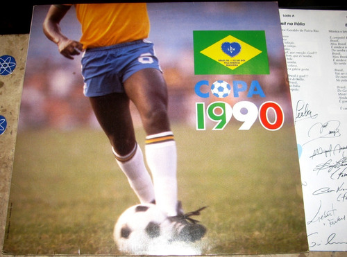 Lp Copa 1990 (1990) C/ Encarte Poster + 2 Adesivos + Recibo
