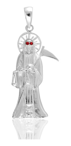 Dije Santa Muerte Plata Fina Ley 925