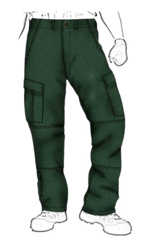 Molde, Patrón Pantalon Cargo Militar Hombre