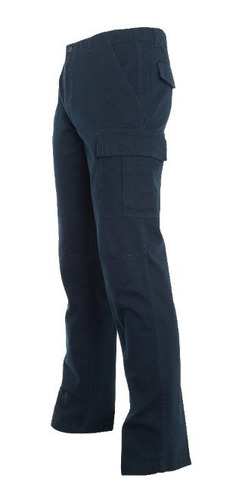 Pantalon Cargo Gabardina Hombre Multibolsillos