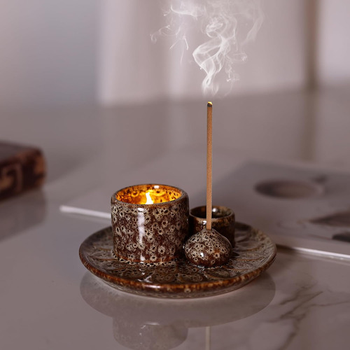 Palo Santo - Soporte Para Incienso 4 En 1 Y Portavelas, Sopo