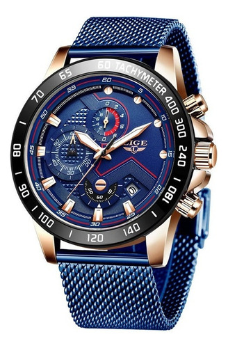 Lige Original Reloj Deportivo Impermeable Hombre Fecha Cronó