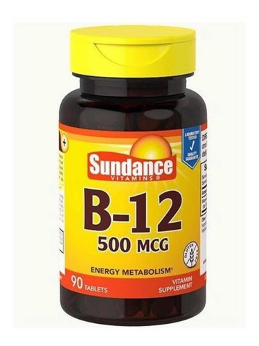 Vitamina B 12 Sundanse X 90 Tabletas Sin Tacc Apto Veganos