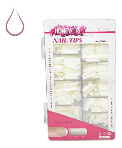 500 Tips Curvatura C Para Nail Design Alongamento Em Gel