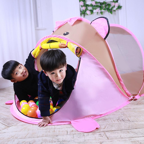 Play Playhouse, Se Pliega Convenientemente En Una Rosado