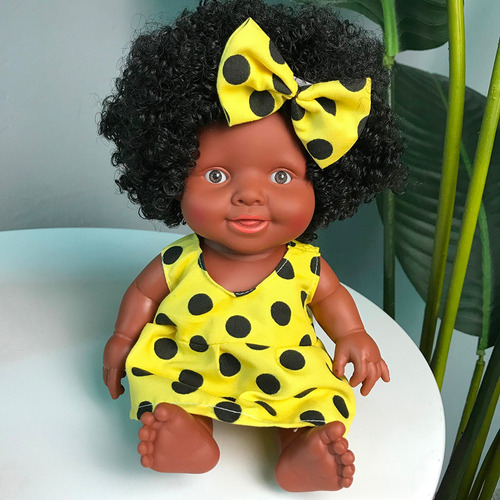 Muñeca Africana Conjunta Móvil T Baby Muñeca Negra Mejor G 4