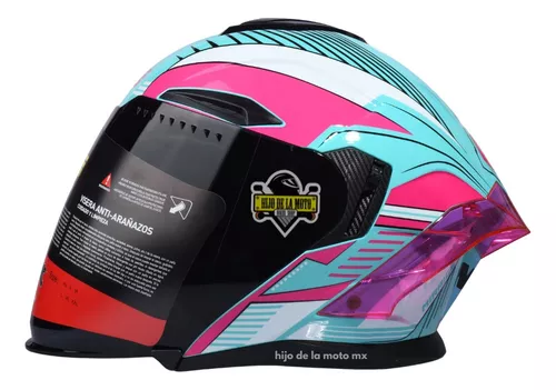 Casco Para Moto Jet 3-4 FS-735 Mujer DownTown Pink-Rosa - Tienda Moto Rider  México