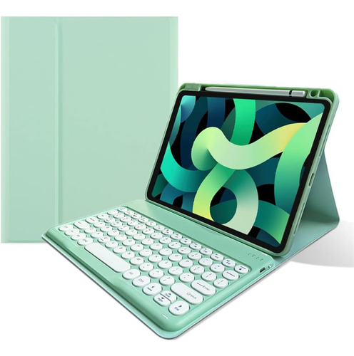 Funda Con Teclado Kaitesi Para iPad 9º, 8ª Y 7ª Generación,