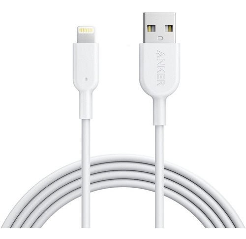 Cable Lightning Apple Anker Powerline para iPhone y iPad de 1,8 m, color blanco
