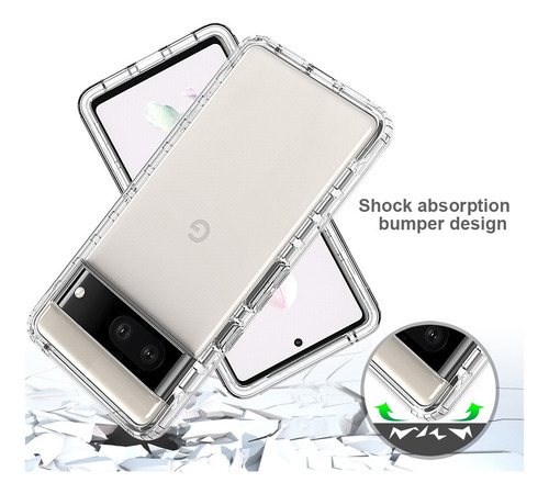 Imagen 3 de 6 de Funda De Teléfono Con Protección Completa Para Google Pixel7