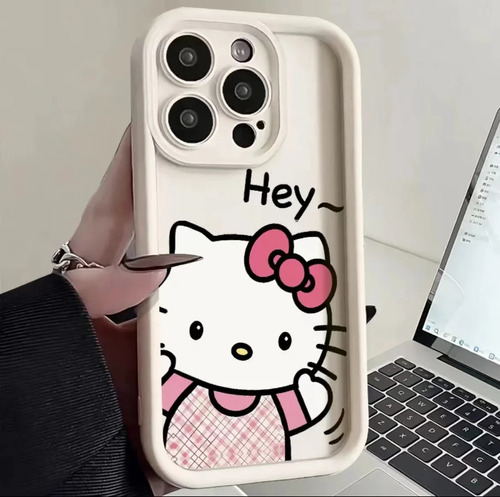 Funda De Teléfono Sanrio Hello Kitty Para iPhone 15, 14, 13,