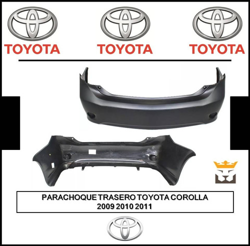 Parachoque Trasero Toyota Corolla 2009 2010 2011