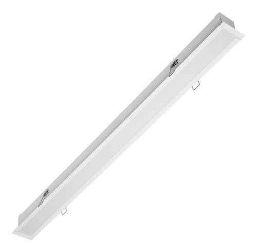 Lámpara Led Illux 60 Cm Empotrable En Techo 9w Luz Cálida Tl-1509 Color Blanco