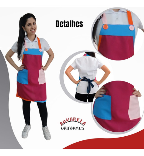 Avental Monitor Recreador - Buffet Infantil, Casa De Festas