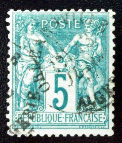 Francia, Sello Yv. 64 Paz Y Comercio 5c. Tipo I Usado L5951