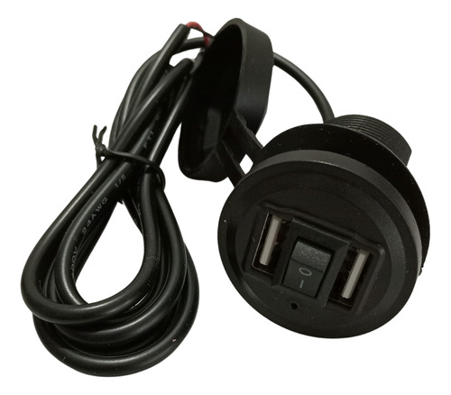 Toma Corriente Spektor 2 Entradas Usb Tipo A 12v Para Moto