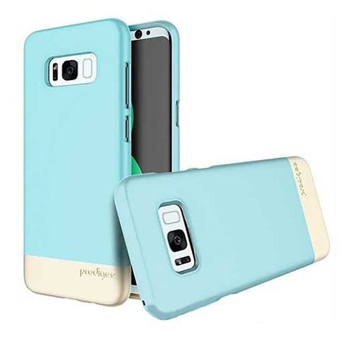 . Funda Prodigee Accent Para Samsung S8 Plus Aqua Dorado