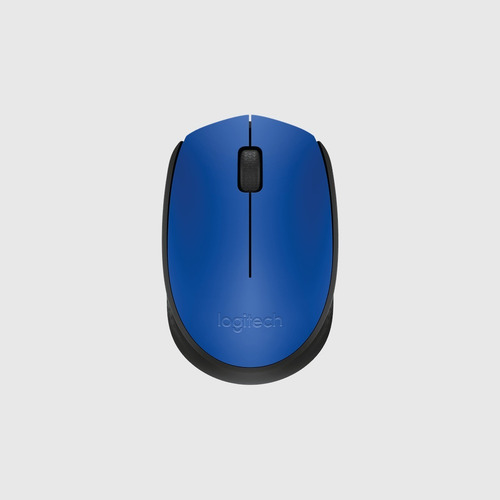Mouse inalámbrico Logitech M170 azul y negro