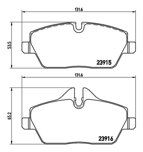 Balatas Brembo (d) Xtra Mini Cooper F56 F57 14-19 Exc. Jcw