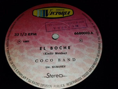 Lp Vinilo Disco Acetato Vinyl Single Coco Band Merengue