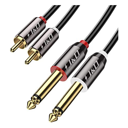 J&d Cable Rca A 1/4, Cable Dual De Interconexión De Audio Es