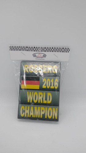 Cartel Para Decorar F1 Rosberg 1/18 Exhibición Diorama 
