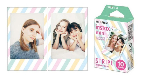 Imagen 2 de 4 de Fujifilm Cartucho Fuji Instax Mini Stripes 10 Hojas