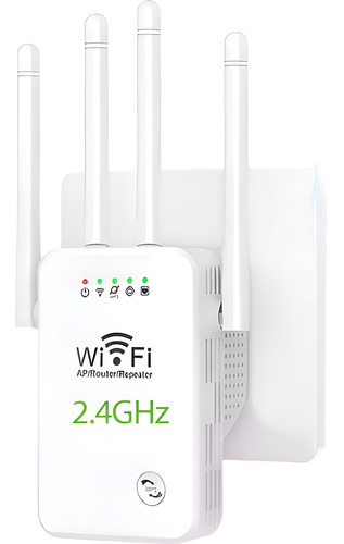 Repetidor Wifi Amplificador Señal 300mbps Rompemuros + Plus
