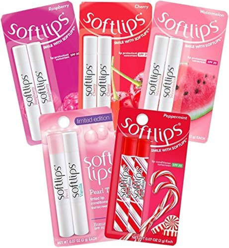 Softlips Lip Protectant 6 Flavor Ultimate Holiday Variedad