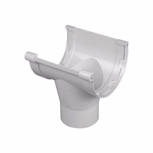 3 Embudos Pvc Blanco Nicoll Para Canaleta Media Caña