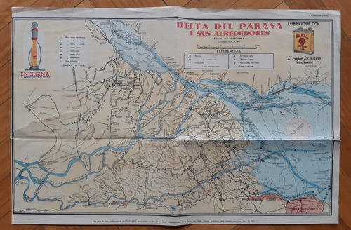 Mapa Delta Del Paraná / Año 1936