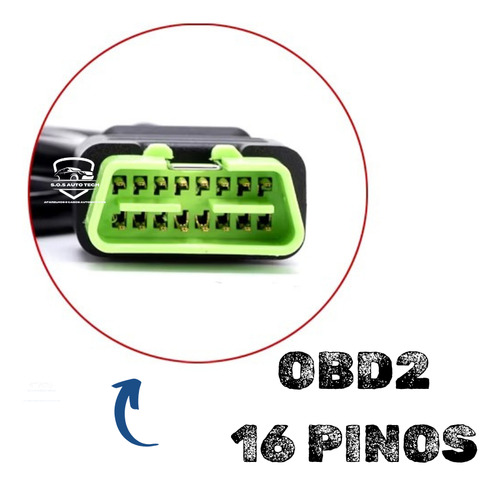 Cabo Scanner Interface Vocom 26 Pinos Com Tomada Obd2 16 Pin
