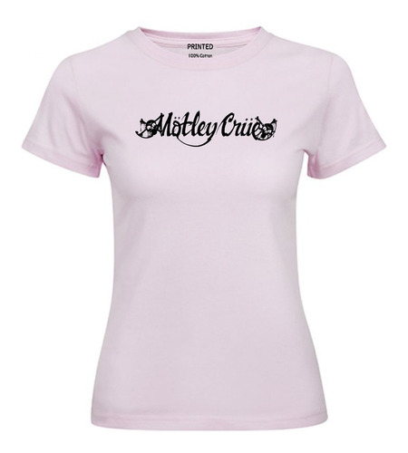 Polera Estampada Mujer Mötley Crüe