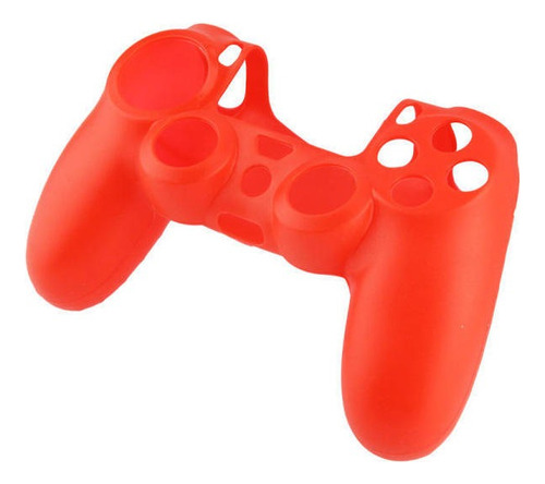 Protector De Silicona Compatible Con Control Ps4 / Rojo