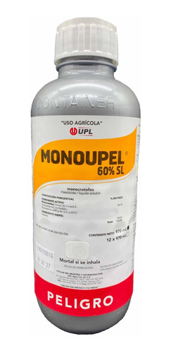   Monoupel Insecticida Monocrotofos Gusano Mosca Blanca 1 Lt