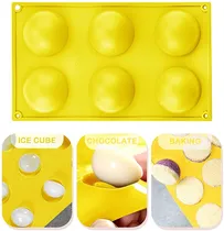 Comprar Molde De Silicón Semi Esfera 6.5 Cm Repostería Jabones