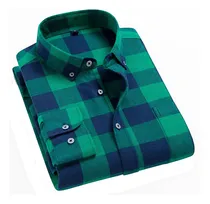 Comprar Camisas De Franela De Algodón Para Hombre, Camisas De Manga