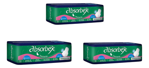 Absorbex Nocturna Con Alas X 24 Unidades