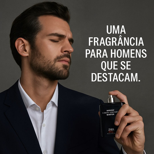 Perfume Zara Bogoss Vibrant Leather Winter Edp 100ml Masculino Original Importado Frutado Amadeirado Sofisticado Alta Fixação
