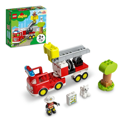 Lego Duplo 10969 Caminhão Dos Bombeiros 21 Peças