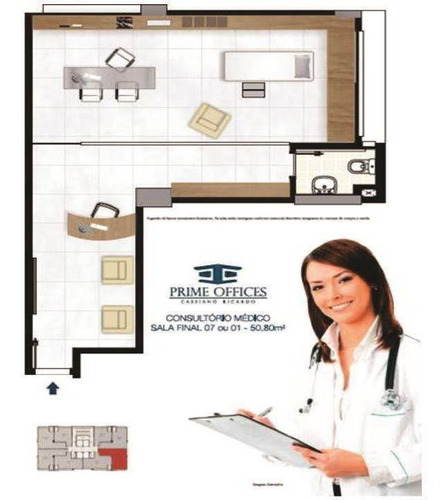 Imagem 19 de 22 de Sala Para Alugar, 50 M² Por R$ 1.500,00/mês - Jardim Aquarius - São José Dos Campos/sp - Sa0290