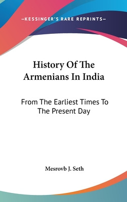 Libro History Of The Armenians In India: From The Earlies...